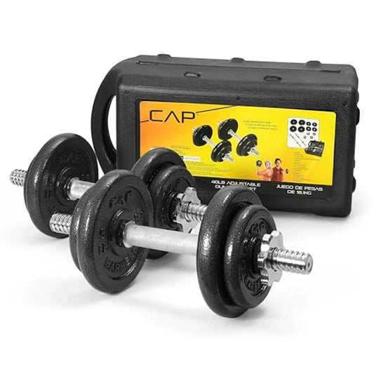 Adjustable Dumbbell Set With Quick Change Weights For Home Gym