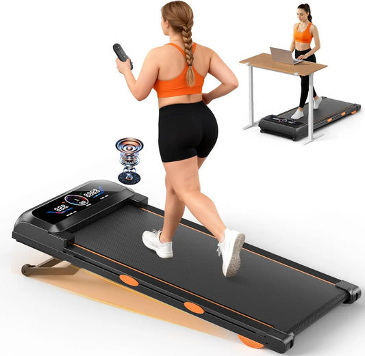 3.5HP Walking Pad Treadmill With Auto Incline Under Desk